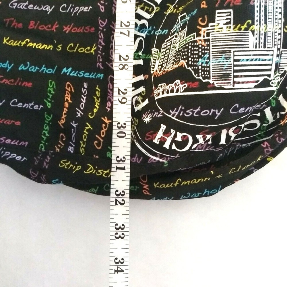 NWOT Crossbody Tote Shoulder Bag with City of Pittsburgh PA City Attractions - Picture 5 of 6